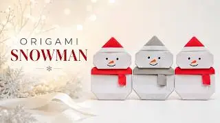 How to Make Adorable Origami Snowman