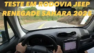 Teste em Rodovia Jeep Renegade Sahara T270 2025 - Faz bonito no consumo?! (4K 60)
