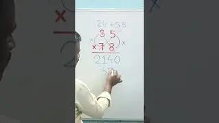 Nice multiplication short trick#trending#maths#mathematics#shorts#education#youtubeshorts#multiply🤔🤔