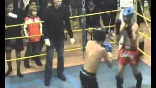 Kickboxen Rookie Zensportschule 2010 Emanuel Jeggle VS Durim Morina