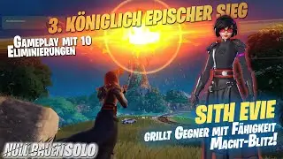 Fortnite | K&ouml;niglich Epischer Sieg | Sith Evie grillt Gegner mit F&auml;higkeit Macht-Blitz! | Gameplay