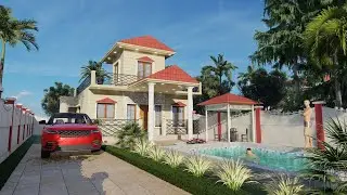 Farm House Design with Interior's | 40X100 Feet Design | 4000 Sq ft Farm House Plan