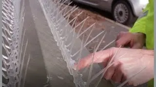 How to install Defender&trade; 8 Wide Plastic Pigeon Spikes