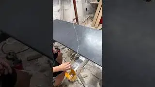 DIY Faux Soapstone Countertop using MDF & paint