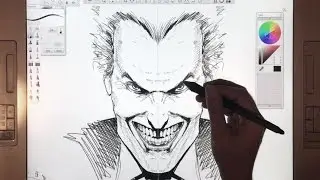 Drawing an ALEX ROSS style JOKER with Sketchbook Pro