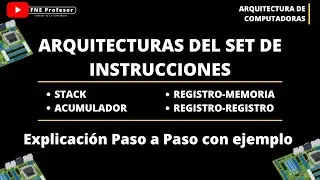 ARQUITECTURAS DEL SET DE INSTRUCCIONES | STACK | ACUMULADOR | REGISTRO-MEMORIA | REGISTRO-REGISTRO