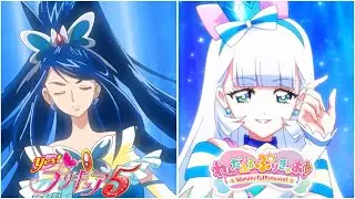 All Blue PreCure Transformations (Cure Aqua - Cure Nyammy)