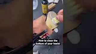 How to clean the bottom of your heels ! 🧼 #sneakercleaning #sneakerhead #heels #kicks