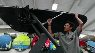 How To Open Dual Coverage Bimini On Axis Boat