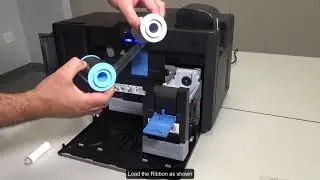 HID FARGO HDP6600 How to Install Film and Ribbon in the card printer