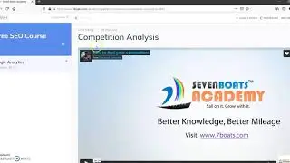 How to access Seven Boats's courses on desktop