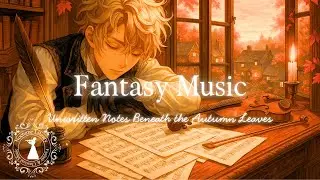 Relaxing Fantasy Violin Music for Reading and Study | Unwritten Notes Beneath the Autumn Leaves