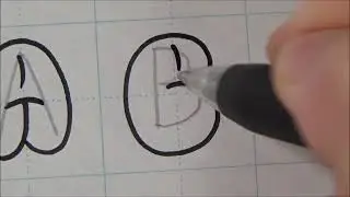 How to write Bubble font alphabet