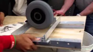 2013 First Robotics Frisbee Thrower Prototype Team 3684 The Electric Eagles