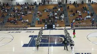 AES cheering with Dacula Middle School 