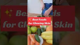 Best Foods for Glowing Skin Naturally ✨ | Top 5 Skin Care Foods 🍓🥑🥕🍊 #youngerskin #beautifulskin