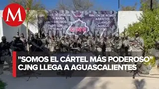 Integrantes del C&aacute;rtel Jalisco anuncian su llegada a Aguascalientes
