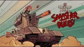 SMASHER IS BALANCED, World of Tanks Blitz (live stream highlight) #shorts #smasher