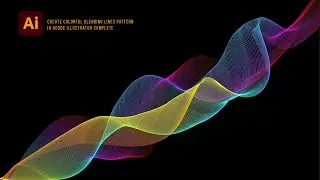 Create Colorful Blending Lines Pattern in Adobe Illustrator | Using Blend Tool | 2024