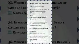 Annie Besant#books #anniebesant #upsc #bpsc #ssc #uppcs #mppcs #pcs #ssccgl2025 #rrbntpc #qanda