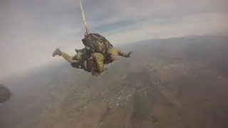 Projet Arcane : un chien sous oxyg&egrave;ne fait le grand saut