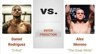 Daniel Rodriguez VS Alex Morono | UFC Fight Night Preview & Picks | Pinoy Silent Picks