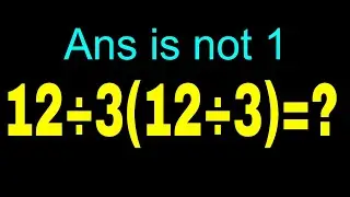 This Simple Math Problem Tricks Almost Everyone | Maths Questions Solving