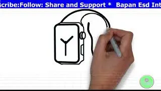 Smartwatch #Drawing|Children Drawing Step by step tutorial|Pencil to Palette Sketch Art and Paint