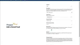 Getting Started - Add a Food