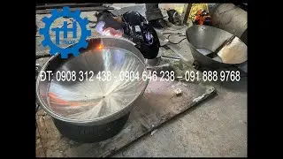 Chảo công nghiệp điện và gas 1 lớp cánh khuấy đồng tâm - GIÁ RẺ NHẤT TRONG CÁC LOẠI CHẢO CÔNG NGHIỆP