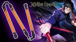 JUJUTSU KAISEN PLAYFUL CLOUD three-section staff || How to make origami Maki Zenin PLAYFUL CLOUD