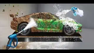 Car Wash II Auto Repair Garage II Mercedes Car