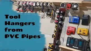 Simple PVC Power Tool Hanger or Organizer