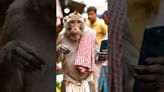 #monkey #vlogger #talking #monkey #vloggerytshorts  #monkey