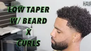 Hair Cut Tutorial | Low Taper w Beard Line Up