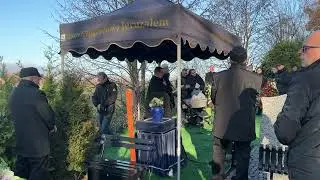 Mistrz Ceremonii Sebastian Przybyła - pożegnanie śp. Tadeusza Ekierta na cmentarzu Jeruzalem