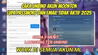 CARA UNBIND AKUN MOONTON MOBILE LEGENDS 2025 | CARA MELEPAS AKUN MOONTON MOBILE LEGEND