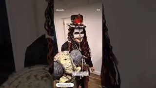 Voodoo-inspired makeup application by Lauren!☠️ #Halloween #voodoo