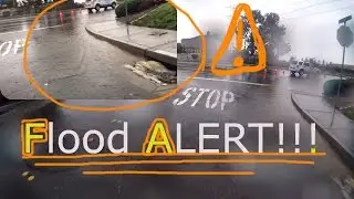 Epic Rain, Flooded Streets, Electric Bike Water Test