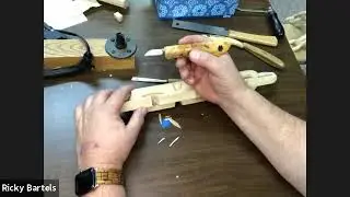Woodcarving CHAINS with Rick Bartels from the Monona Historical Society.  Live Demonstration!!!