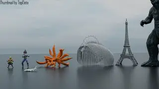 Colossal anime monsters | 3D size comparison