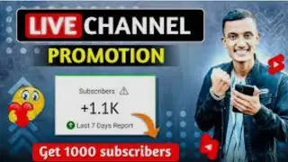 live channel promotion for mini creators Full support for everyone