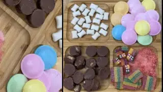 FILLING PLATTER WITH FLYING TIGER COPENHAGEN SWEETS #asmr #flyingtiger  #satisfying  #candies