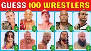 Can You Guess These 100 Wrestlers ? | Ultimate WWE Quiz Challenge | Quizzee Buddies