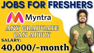 Myntra Work from home | Jobs for Freshers | Any Graduate | Free WFH Setup | latest private jobs 2023