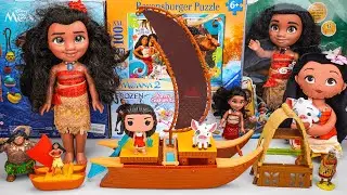Unboxing Coolest Disney Moana Toys Series | I Am Moana Sound Book | Moana's Adventure Canoe Playset