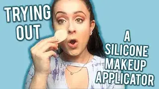 TRYING OUT THE MAKEUP DROP SILICONE MAKEUP APPLICATOR | THIS IS A HOT MESS