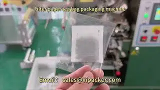 Single chamber filter paper tea bag packaging machine for Singapore organic black tea #tea