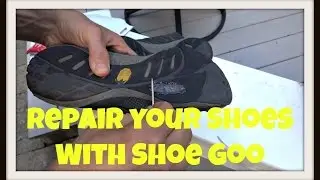 Athletic Shoe Repair With Shoe Goo (Shoe Glue)