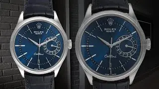 Rolex Cellini Date 18K White Gold Blue Dial Automatic Mens Watch 50519 | SwissWatchExpo
